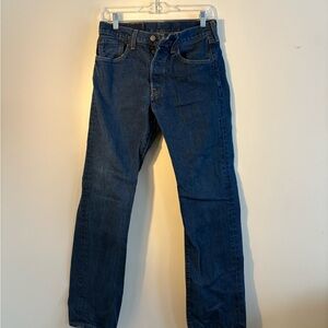 Levi's Dark Blue Straight Jeans